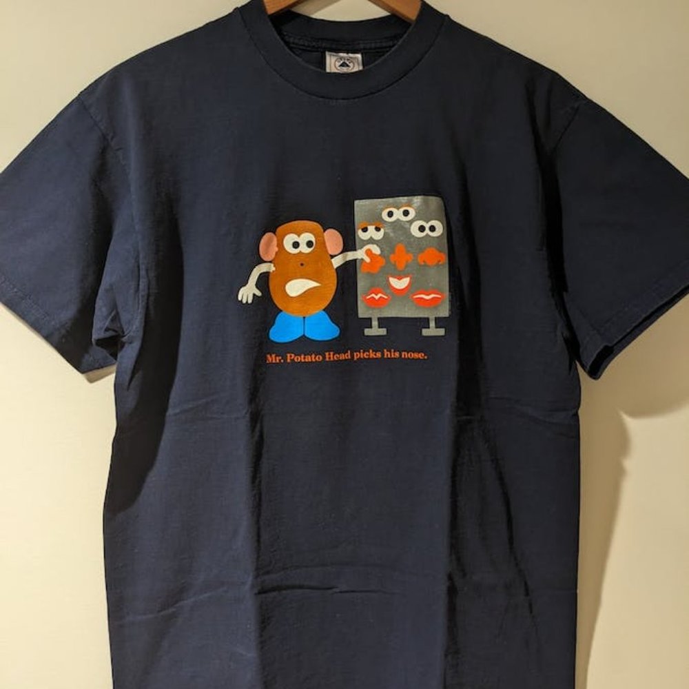 Vintage 2001 Mr. Potato Head Toy Story Movie Large T-shirt